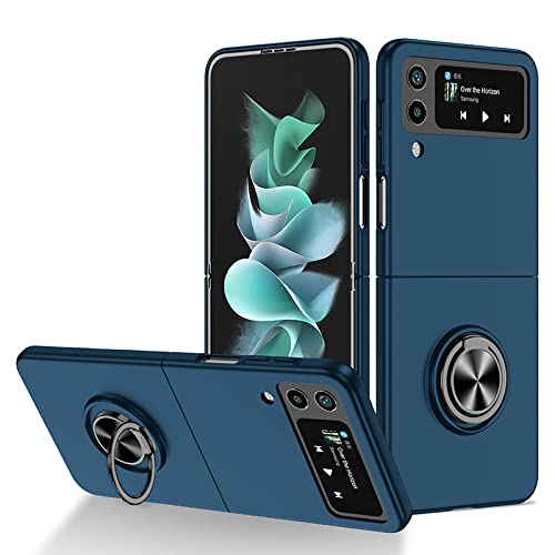 Coque Samsung Galaxy Z Flip 3 4 Bleue Rigide pour Mode de Vie Actif