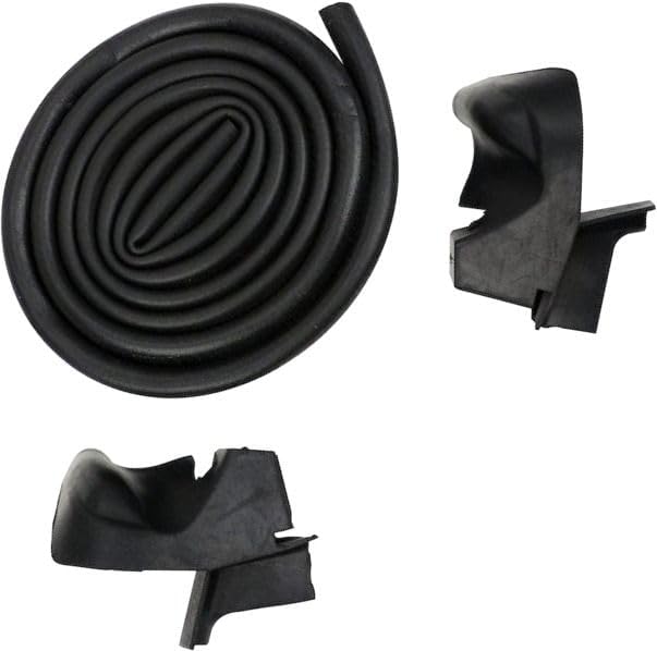 APDTY 172026 Windshield Frame Seal Kit; Models with Hard Top; Compatible with Jeep Models: 1976-1986 CJ7, 1981-1985 Scrambler, 1987-1995 Wrangler; Replaces 55052607K