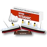 TheRoller3d Split in Half Titanic Floating Action Toy, Break-Apart Design with Snap-Lock System Unlike Other Models, Titanic Toys for Kids, Cake Topper, Historically Accurate (Model with Stand)