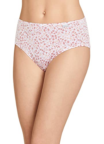 Image of Jockey Women's Underwear Elance Hipster - 3 Pack, Diamond White /Prim Floral /Earth Rose, 5