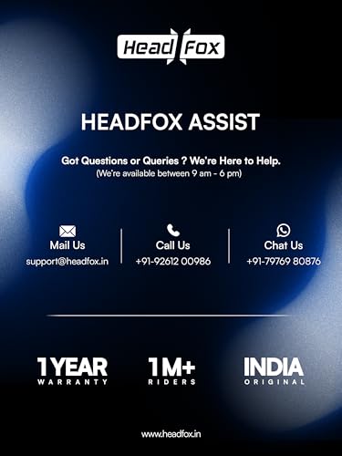 Image of HEADFOX N2F Track Full Face Bluetooth Helmet for Bike | Waterproof Smart Helmet for Men & Women | Built-in Bluetooth for Calls, ENC, Music & GPS | Voice Assist | ISI Certified