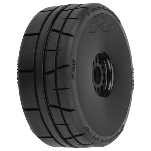 Pro-Line Racing Menace HP BELTED Speed Run 18 Tires Mounted on Mach 10 Black 17mm Wheels 2 for Front or Rear PRO1023510