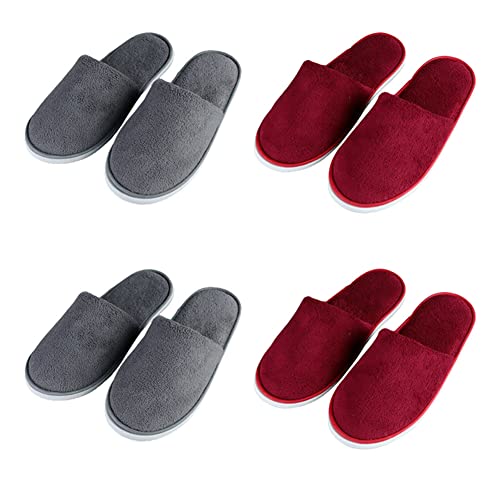 Chaussons pliables pour invités solution hygiénique et antidérapante en coton doux