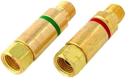 PMC Supplies LLC Smith Flashback Arrestors Regulator Mount Oxygen and Fuel Gas Pair Model H753 Torch Jewelry Making Welding Tool