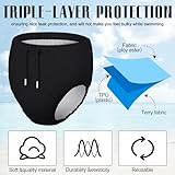 Get Back in the Pool: 9 Best Swim Diapers for Adults Over 50 9 Glitopper 2 Pcs Reusable Adult Swim Diapers Special Needs Cloth Diaper Covers Washable Nappy Trunks Waterproof Leakproof for Postpartum Women Incontinence Protection Unisex(S)