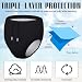 Glitopper 2 Pcs Youth Swim Diaper Special Needs Reusable Cloth Diaper Covers Waterproof Incontinence for Swimming, Unisex(Black,Blue,8-10t)