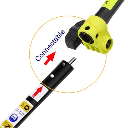 16\" Hedge Trimmer Attachment,12 Angle Positon fits for most brands pole saw attachment Trimmerhead,brushcuterhead,powerhead and Lithium-ion Multi Head System (Black)