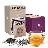 Authentic Liu Bao Black Tea Sampler Gift Set, Caffeine-Free, 16 Teabags | Mellow Aged Flavor with Earthy Notes, No Additives, Calming Tea for Anxiety & Stress, Organic Loose Leaf, Enjoy Hot or Iced