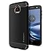 Spigen Rugged Armor Moto Z Force Droid Case with Resilient Shock Absorption and Carbon Fiber Design for Moto Z Force Droid 2016 - Black