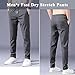 Bevawear Glide Pants Mens, New Winter Plush Glidepants, Unisex Quick Dry Pull-On Stretch Pants (Gray,Medium)