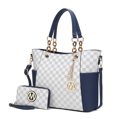 Image of J'OMOR by Mia Tote Bag for Women, Handbag Set with Wallet Top-Handle Bag Vegan Leather Purse
