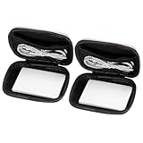 uxcell 2 Pcs Travel Card Game Case, UNO Playing Card Case, Pink Waterproof Rectangle Small Storage Box -Not Including Cards for Outdoor Gaming, Camping