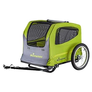 Schwinn Rascal Bike Pet Trailer, For Small and Large Dogs, Large, Grey