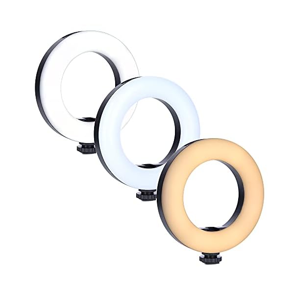 Rollei 28559 Mini-Ringlicht BI-Color, kleine Ring-Leuchte zum anbringen auf der DSLM oder DSLR Kamera oder zur… – Bild 4