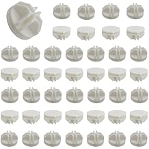 50Pcs Wire Cube Plastic Connectors White Plastic Grid Cube Organizer Connector for Modular Closet Storage Organizer and Wire Shelving
