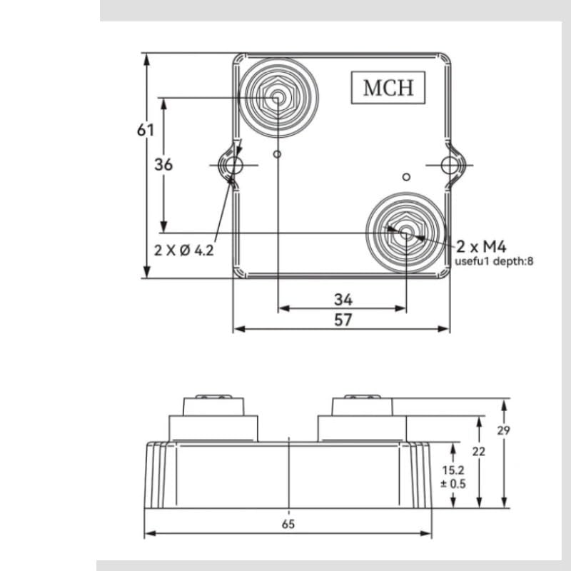 Resistencia de pulso de potencia de 300 W, precarga, película gruesa plana, no sensora, 1R