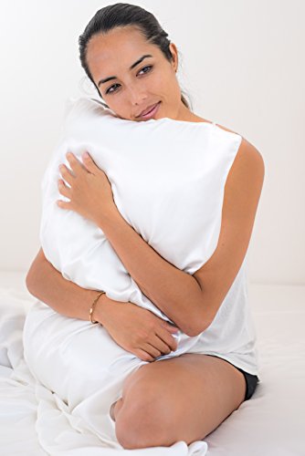 Celestial Silk 100% Silk Pillowcase For Hair Luxury 25 Momme Mulberry Silk, Charmeuse Silk On Both Sides -Gift Wrapped- (Queen, Royal Blue) #TOP4