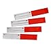 BeEcone Store 20Pcs DOT-C2 Waterproof Reflective Tape Conspicuity Safety Caution Warning, Trailer Reflector, Visibility Film, 4 by 4 Truck Car Adhesive Sticker(Red/White), 2