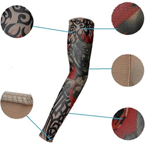 Amazon.co.jp: 刺青□アームカバー□2個セット（両腕1セット） XX3