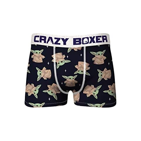 Crazy Boxers Star Wars The Child Cute Character All Over Print Men's Briefs XLarge (40-42) Blue Cover