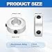 MECCANIXITY 4 Pack Shaft Collar, Aluminum Alloy 3/8