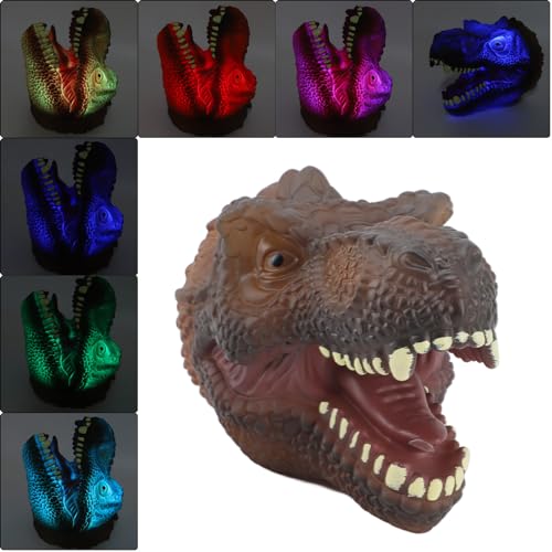 Lámpara de noche dinosaurio LED táctil colorida miniatura 4