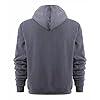 Mens Hoodies Zip up Hooded Sweatshirts Long Sleeve Fleece Hoodies Casual Pullover Hoody Jacket with Zipper Pockets Grey XXL #1