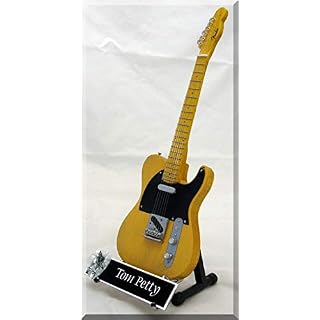 TOM PETTY Guitare Miniature avec médiator Telecaster - Les Beatles, Paul McCartney, John Lennon, RIngo Starr, George Harrison TOM PETTY Guitare Miniature avec médiator Telecaster – Image 2