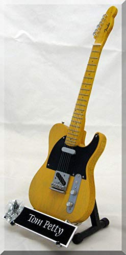 TOM PETTY Guitare Miniature avec médiator Telecaster - Les Beatles, Paul McCartney, John Lennon, RIngo Starr, George Harrison TOM PETTY Guitare Miniature avec médiator Telecaster – Image 3