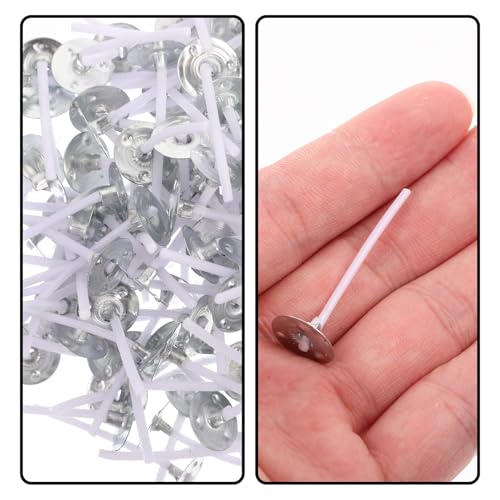 Mechas para Velas FUOYLOO 240 piezas DIY aluminio y cera miniatura 6
