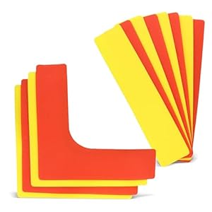 Get Out! Tennis Court Line Boundary Markers, Pickleball Court Spot Markers for Kids, Basketball Training Equipment