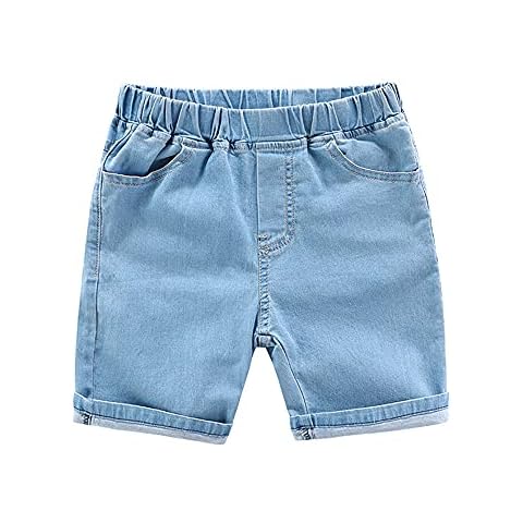 ZiweiStar Toddler Baby Boys Girls Cute Jeans Shorts Little Boys Summer Casual Elastic Waist Ripped Denim Shorts 2-8T Cover