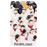 Pamplona Navarra España Imán para nevera, recuerdo turístico, decoración creativa 3D