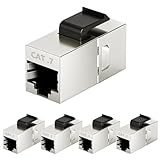 【Conception Ingénieuse】Peut servir de coupleur RJ45 CAT7, assurant une connexion fiable entre deux câbles réseau CAT7 et résolvant efficacement les problèmes de câblage liés à une longueur insuffisante.