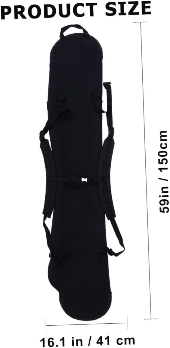 MAGICLULU Snowboard Bag and Ski Gear Backpack Practical Snowboard Cover Lightweight Padded Storage Case with Adjustable Shoulder Straps for Snowboarding Travel and Outdoor Sports