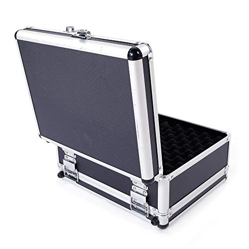 Thxbyebye 30X15X23Cm Aluminum New Framed Locking Gun Pistol Handgun Lock Box Hard Storage Carry Case Silver #TOP2