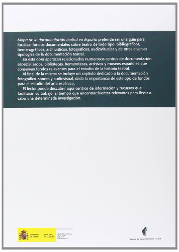 Mapa de La Documentaciaon Teatral guide pour enrichir votre bibliothèque