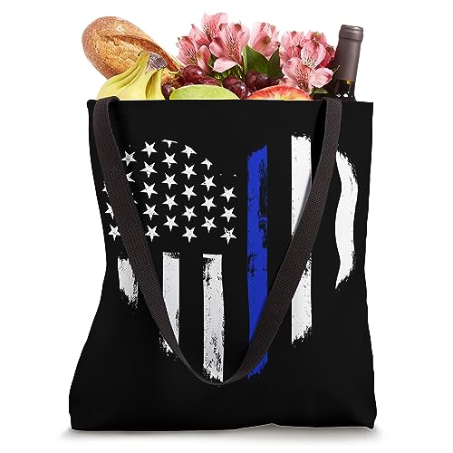 Bolso Tote Thin Blue Line Heart Flag miniatura 4