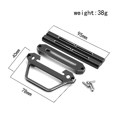 JOYSOG Metal Transmitter Protective Frame for Flysky Noble NB4 Remote Control Protector Frame Support Update Parts (Schwarz)