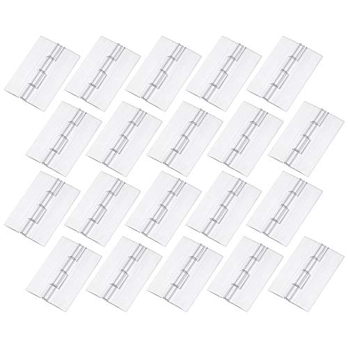 Bluecell 20pcs Clear Acrylic Plexiglass Lucite Hinge (65x41MM)