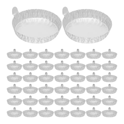 Plats de pesée en aluminium avec poignée STOBAZA pour pesage et mélanges en laboratoire | 100 pcs