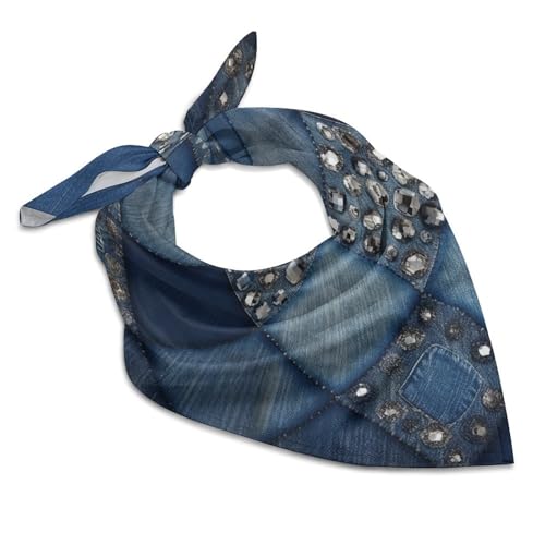 Bandana Silk Feeling Scarf for Women Men,Multi-Purpose Trees And Flowers Square Head Bandanas,Hair Neck Scarfs