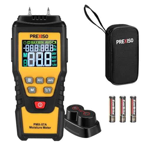 PREXISO Wood Moisture Meter - 7 in 1Digital Moisture...