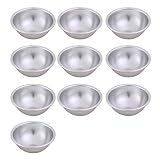 10 Stück Bath Bomb Molds Kit, 4.5cm Aluminium Badekugelformen DIY Seifenform Kuchen Molds für Hausgemachte Badebomben und Cupcakes