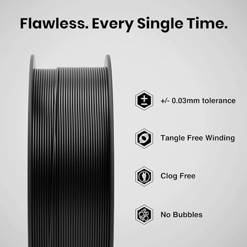 Image of PLA 3D Printer Filament 1.75mm, (2.2 lbs) - UV /Heat /Weather Resistant, Strong Layer Bonding, Smooth Printing, Low Odor, Outdoor Functional Prototypes, FDM Compatible