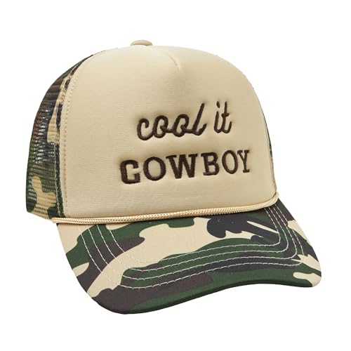 Image of Embroidered Lettering Print Truck Hat Baseball Cap Trucker Mesh Snapback Hat