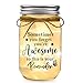 Jelershy Birthday Gifts for Women - You are Awesome Mason Jar Night Lights for Woman Thank You Inspirational Encouragement Cheer Up Gift for Friend Coworker Nurse Teacher Retirement