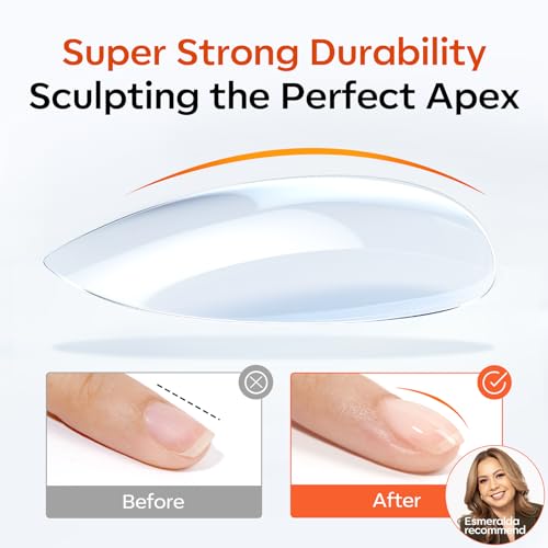 Image of modelones Rubber Base Top Coat Set, Builder Nail Gel No Wipe Glossy 2Pcs Clear Gel Polish Strengthener for Apex Building Nail Glue Long Lasting Shiny Protect Thin Weak Nails Soak Off U V Manicure Gift