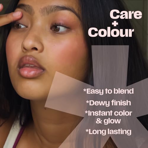 Image of Sammmm FIRST CRUSH Dual Core Blush Stick Jammy (Dark Pink,7.5g) | Cute Creamy Blusher for Cheeks, Eyes, Lips for Dewy Finish | Blendable & Lightweight Stick Blush For Face Makeup | For Young Skin
