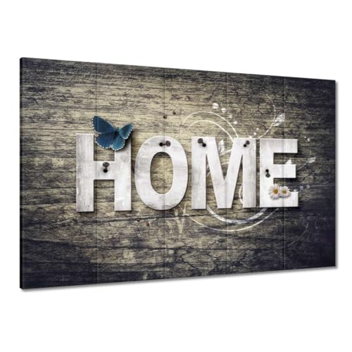 Tableau sur toile haut de gamme 100x70 relief en bois Home H7185M
